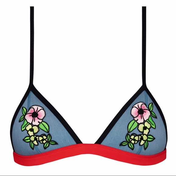 TRIANGL Jean Bikini with Flower Embellishments - Picture 4 of 8